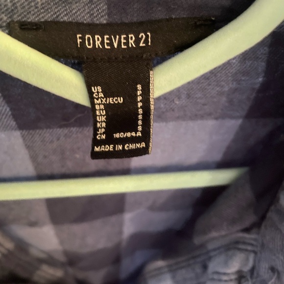 Forever21 size S long sleeve flannel shirt - Picture 5 of 9